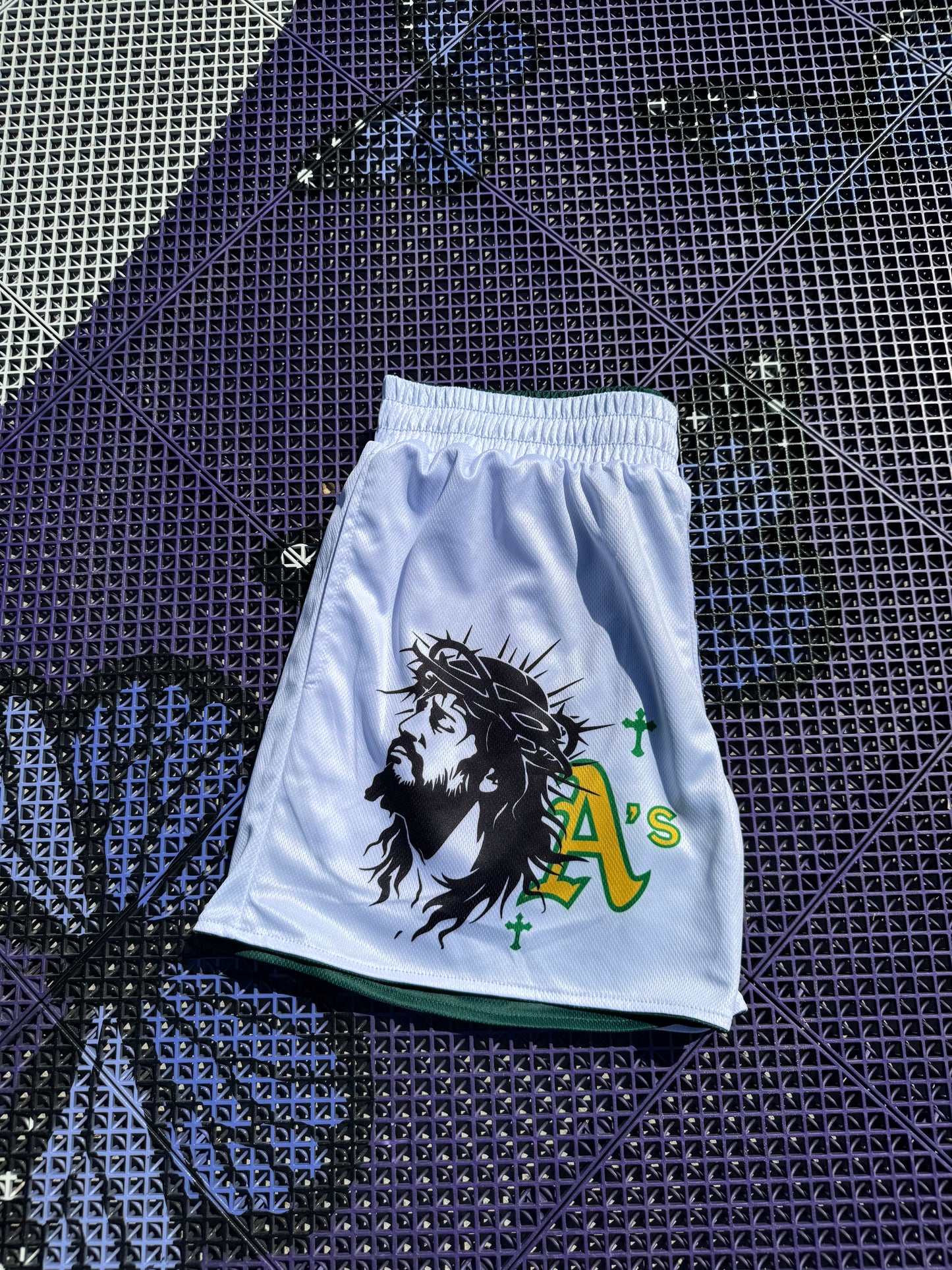 Reversible Mesh Shorts